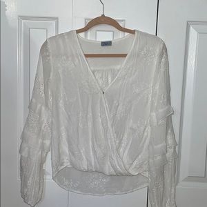 White abbeline blouse like top